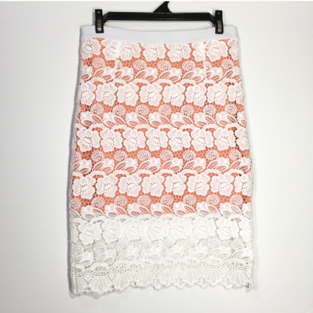 Rebecca Minkoff Angelica Crochet Lace Pencil Skirt XS - Picture 2 of 8